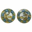 Set of Two Hand-Pair of Italian Renaissance Style Platters by N. Tapolini, 1970s - Покупка в один клик