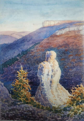 Скальная принцесса. Бумага Акварель Реализм Крымский пейзаж Россия 2018 г. - фото 1 Скальная принцесса. Бумага Акварель Реализм Крымский пейзаж Россия 2018 г. - фото 1