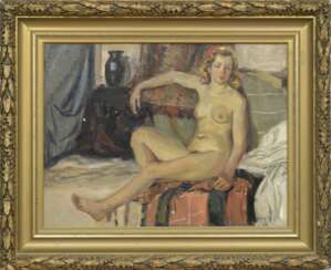 The girl and the blue vase