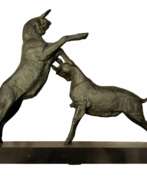 Каталог товаров. Dynamic Animal Sculpture of Goats in Bronze, 20th Century