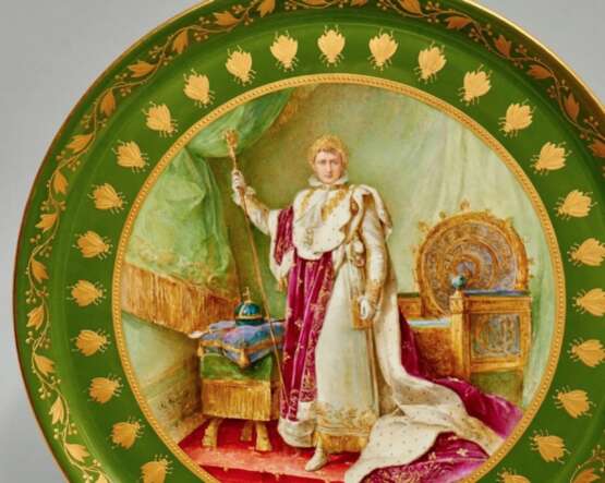 Уникальный столовый сервиз Napoleon Sevre Polychrome painting Empire At the turn of 19th -20th century г. - фото 15