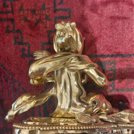 19th Century Pair of Putti Andirons in Gilt Bronze Bronce 19th century - photo 10
