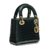 A SHINY FOREST GREEN ALLIGATOR MINI LADY DIOR WITH LIGHT GOLD HARDWARE - photo 2