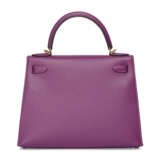 AN AN&#201;MONE EPSOM LEATHER SELLIER KELLY 28 WITH GOLD HARDWARE - Foto 3