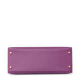 AN AN&#201;MONE EPSOM LEATHER SELLIER KELLY 28 WITH GOLD HARDWARE - Foto 4