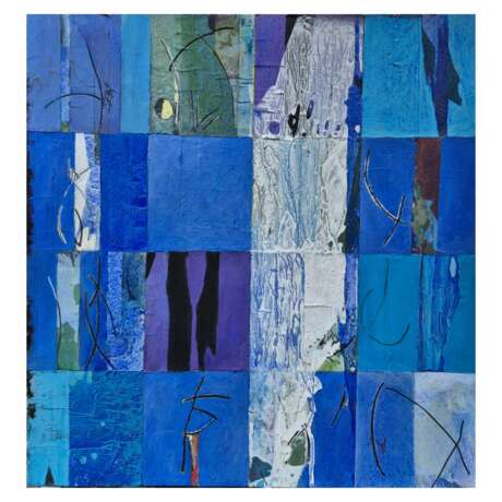 Jacques Lavigne Sans titre papier d&eacute;chir&eacute; et acrylique sur toile 2018 21th century - photo 1