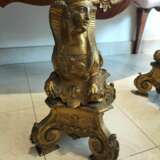 Pair of 19th Century Gilt Bronze Fire Dogs in the Ancient Egyptian Style Bronce 19th century - photo 5