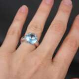 Bague en or avec diamants et spinelle synth&eacute;tique Or Other style 21th century - photo 1