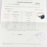 Bague en or avec diamants et spinelle synth&eacute;tique Or Other style 21th century - photo 3