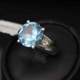 Bague en or avec diamants et spinelle synth&eacute;tique Or Other style 21th century - photo 12