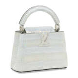 A SILVER AURORA ALLIGATOR MINI CAPUCINES WITH SILVER HARDWARE - Foto 2