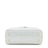 A SILVER AURORA ALLIGATOR MINI CAPUCINES WITH SILVER HARDWARE - Foto 4