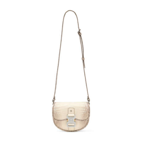 A MATTE WHITE HIMALAYA CROCODILE GALLOP MESSENGER BAG - Foto 6 A MATTE WHITE HIMALAYA CROCODILE GALLOP MESSENGER BAG - Foto 6