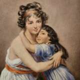 Porcelain painting of Madame Vig&eacute;e Le Brun and her daughter 19th century Napoleon III Late 19th century - photo 2