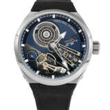 GREUBEL FORSEY. A VERY RARE AND SPORTY TITANIUM SEMI-SKELETONISED WRISTWATCH WITH 30&#176; INCLINED BALANCE WHEEL AND POWER RESERVE - photo 1