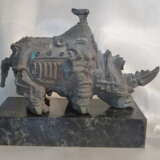 "Носорог" Metal Molding Renaissance Mythological painting 2006 - photo 2