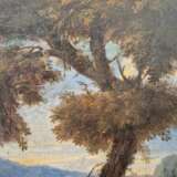 Italian landscape with ruins Oil on canvas 19th century 19th century - photo 2