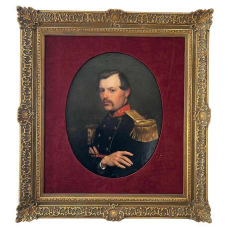 Portrait of an officer signed Willem Geets oil on canvas 1867 19th century 19th century - photo 3