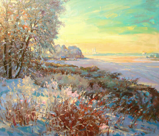 Зимний сон Canvas Oil paint Realism Landscape painting 2019 - photo 1