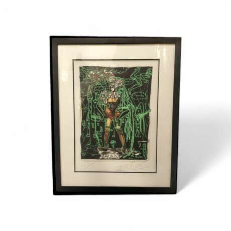 Lithograph by Robert Combas (1957-). Signed and Numbered 4390 21th century - photo 3