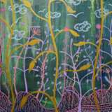 Музыка леса Leinwand auf dem Hilfsrahmen Gemischte Technik Fauvismus Innere Landschaft Russland 2025 - Foto 1