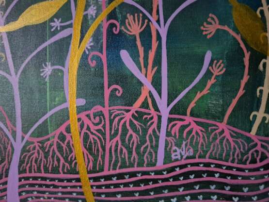 Музыка леса Leinwand auf dem Hilfsrahmen Gemischte Technik Fauvismus Innere Landschaft Russland 2025 - Foto 3 Музыка леса Leinwand auf dem Hilfsrahmen Gemischte Technik Fauvismus Innere Landschaft Russland 2025 - Foto 3