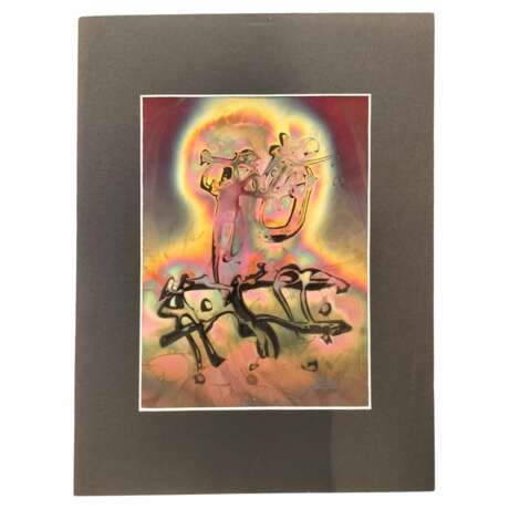 Flame Colored Copper Painting by Arthur UNGER. Signed. 20th century - photo 1