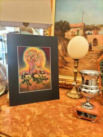 Flame Colored Copper Painting by Arthur UNGER. Signed. 20th century - photo 5