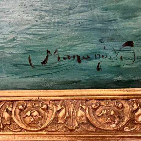 Orientalist Oil-on-Canvas Painting by Vincent Manago (1880&ndash;1936) Late 19th century - photo 3