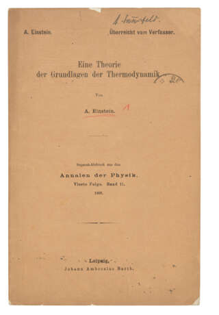 EINSTEIN, Albert (1879-1955) - фото 2