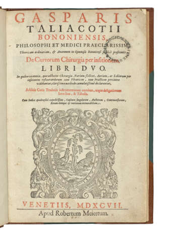TAGLIACOZZI, Gaspare (1545-1599) - фото 2