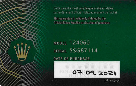 ROLEX, STAINLESS STEEL 'SUBMARINER', REF. 124060 - photo 4