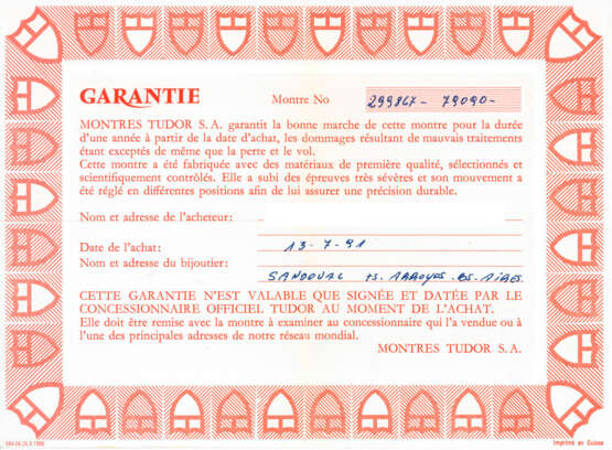 TUDOR, STAINLESS STEEL 'SUBMARINER', REF. 79090 - photo 7