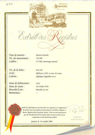 PATEK PHILIPPE, PINK GOLD 'CALATRAVA', REF. 2483 - фото 5