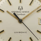 UNIVERSAL GENEVE, RETAILED BY CARTIER, GOLD-PLATED STAINLESS STEEL 'UNISONIC', REF. 852100 - Foto 6