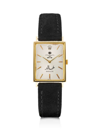 ROLEX, YELLOW GOLD 'CELLINI', REF. 3999, MADE FOR PRINCE KHALID BIN ABDULLAH BIN ABDULAZIZ AL SAUD - photo 1 ROLEX, YELLOW GOLD 'CELLINI', REF. 3999, MADE FOR PRINCE KHALID BIN ABDULLAH BIN ABDULAZIZ AL SAUD - photo 1