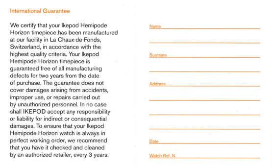 IKEPOD, TITANIUM 'HORIZON JEFF KOONS CANNONBALLS', REF. HHTJK - Foto 5