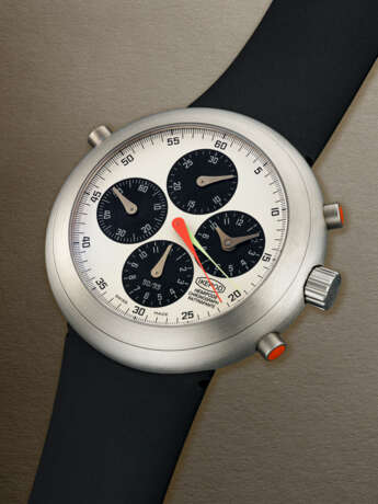 IKEPOD, LIMITED EDITION STAINLESS STEEL 'HEMIPODE CHRONOGRAPH RATTRAPANTE' - Foto 2