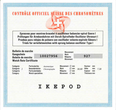 IKEPOD, LIMITED EDITION STAINLESS STEEL 'HEMIPODE CHRONOMETER BIG DATE' - Foto 4 IKEPOD, LIMITED EDITION STAINLESS STEEL 'HEMIPODE CHRONOMETER BIG DATE' - Foto 4