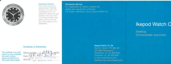 IKEPOD, LIMITED EDITION STAINLESS STEEL 'SEASLUG' - photo 4 IKEPOD, LIMITED EDITION STAINLESS STEEL 'SEASLUG' - photo 4