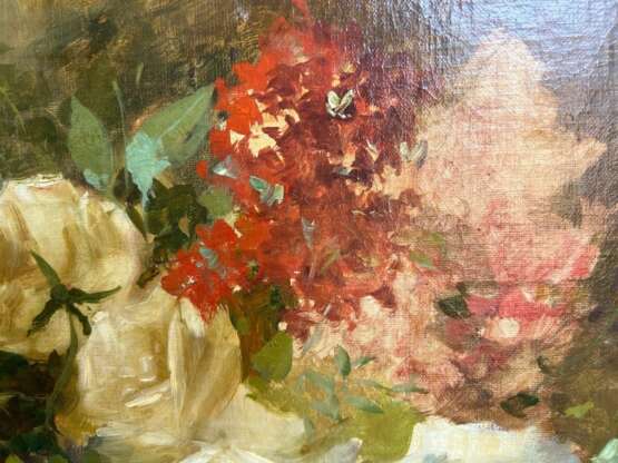 19th Century Large Still Life Oil-on-Canvas Painting Rose Bouquet Napoleon III 19th century - photo 2 19th Century Large Still Life Oil-on-Canvas Painting Rose Bouquet Napoleon III 19th century - photo 2