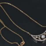Collier en or avec diamants Or Other style At the turn of 19th -20th century - photo 3