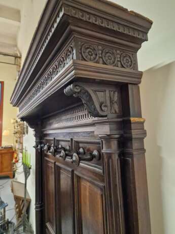 &Eacute;l&eacute;gant porte-manteau d&amp; 39;entr&eacute;e Noyer Baroque Mid-19th century - photo 3