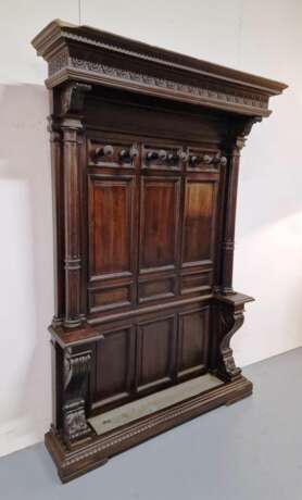 &Eacute;l&eacute;gant porte-manteau d&amp; 39;entr&eacute;e Noyer Baroque Mid-19th century - photo 4