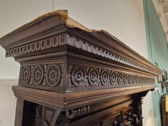 &Eacute;l&eacute;gant porte-manteau d&amp; 39;entr&eacute;e Noyer Baroque Mid-19th century - photo 7