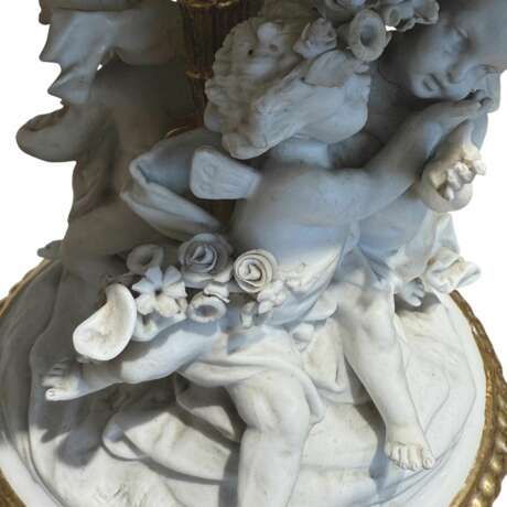 Paris Porcelain centerpiece with putti 19th Century Porcelaine 19th century - photo 3
