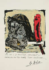 Werner Büttner. Untitled (Junge, wat is de Minsch wert...)