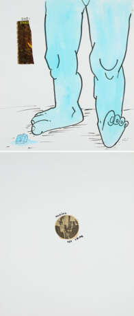 Thaddeus Strode. Mixed Lot of 2 Drawings - Foto 1