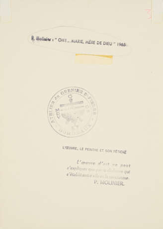 Pierre Molinier. Oh! Marie, Mère de Dieu - Foto 2