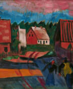 Max Pechstein. Hermann Max Pechstein. Dorfhäuser Max Pechstein. Hermann Max Pechstein. Dorfhäuser